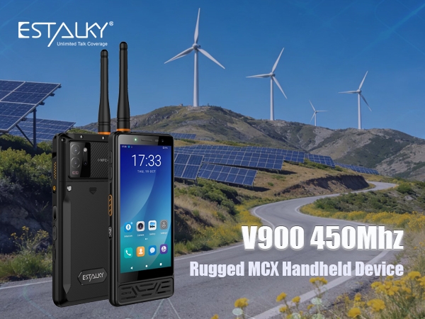 V900 450MHZ Rugged MCX Handheld Poc Terminal Launch
