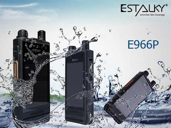 Estalky IP68 Design Android Poc Radio E966P with NFC, google service,volte ,BT,WIFI,GPS